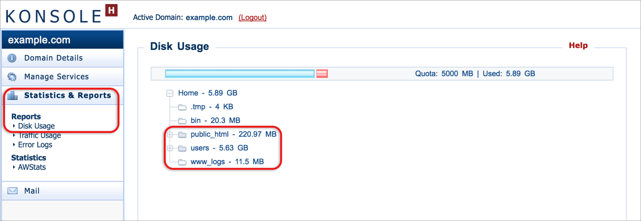 How to check your disk usage xneelo Help Centre
