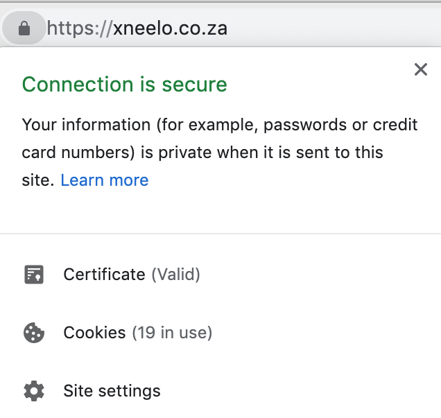 How To Fix The Not Secure Website Warning In Chrome Xneelo Help Centre