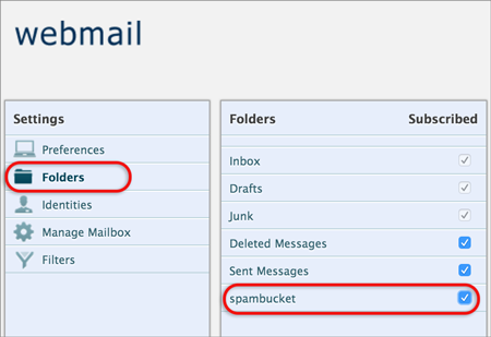 webmail-folders-spambucket