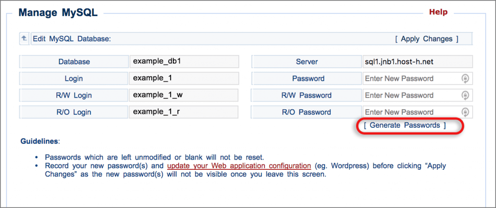 How to change the database password for WordPress sites via konsoleH ...