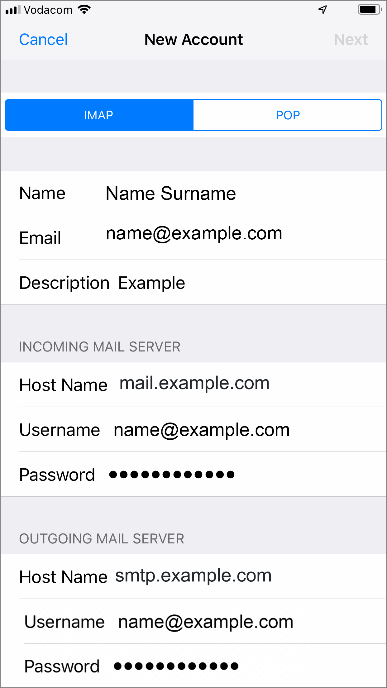 How To Set Up Email On IPhone IPad OOWEBOO   Iphone Server Settings Ssl 