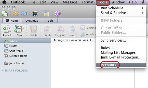 Outlook Mac email setup