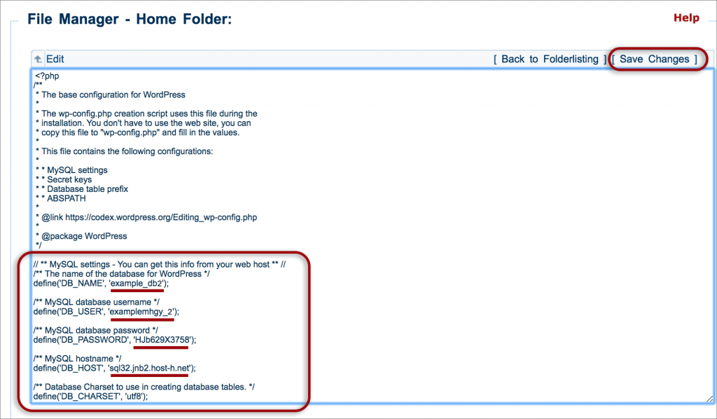 Configure the wp-config.php file - xneelo Help Centre
