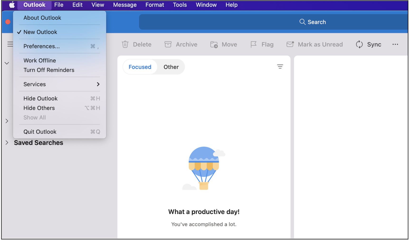 Outlook 365 setup in mac