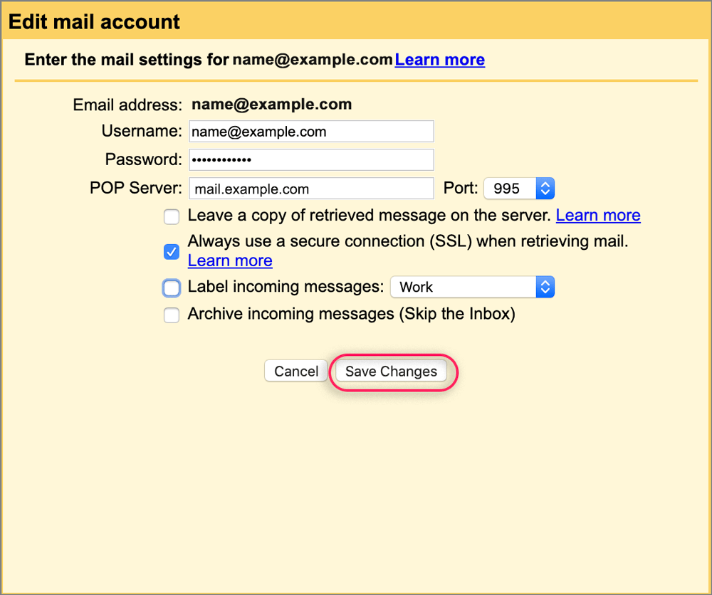 Troubleshoot errors using your domain email address in Gmail - xneelo