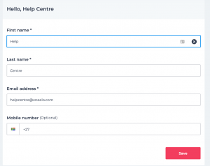 Updating your details in the xneelo Control Panel - xneelo Help Centre