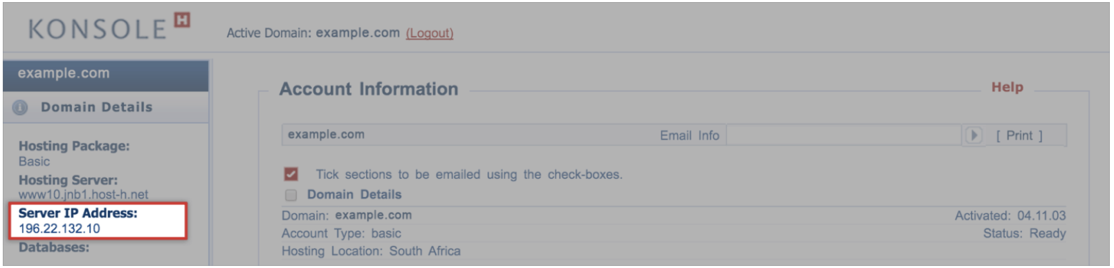 Find the IP Address of my Website, Server and Domain