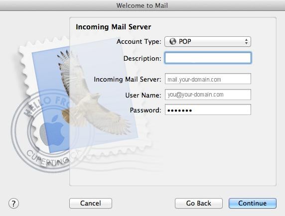 Configuring incoming and outgoing email servers on mac for optimum internet